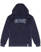 Load image into Gallery viewer, Geedup PFK Play for Keeps Hoodie in Navy and Blue (2022)