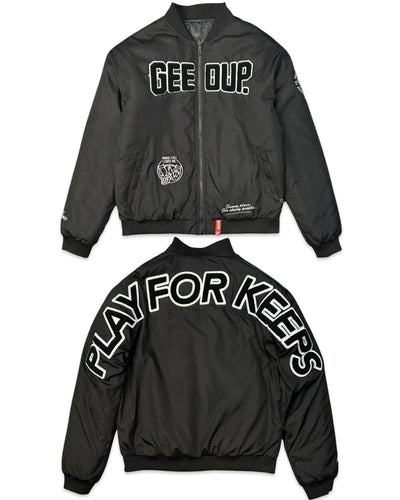Geedup PFK Play for Keeps Reversible Monogram Puffer Jacket (2022)