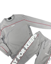 Load image into Gallery viewer, Geedup PFK Play for Keeps Tracksuit Set in Grey and Red (2023)
