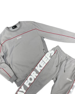 Geedup PFK Play for Keeps Tracksuit Set in Grey and Red (2023)