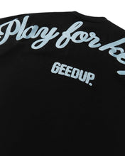 Load image into Gallery viewer, Geedup  PFK Script T-Shirt Black and Blue (2025)