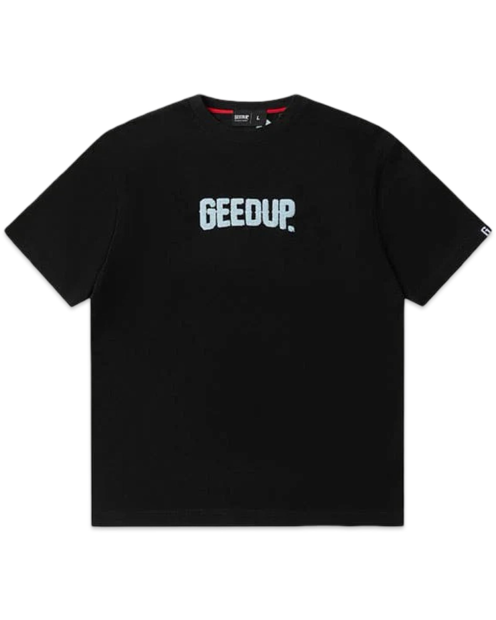 Buy the Geedup PFK Script T-Shirt Black and Blue (2025) at Bisy ...
