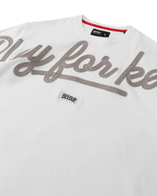 Load image into Gallery viewer, Geedup PFK Script T-Shirt in White and Grey (2023)
