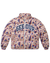 Load image into Gallery viewer, Geedup PFK Static Puffer Jacket and Ski Mask in Multi Colour (Online)