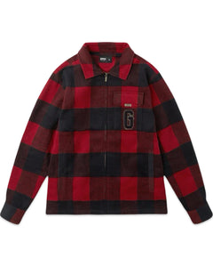 Geedup Play for Keeps PFK Flannel Jacket in Red and Navy (2024)