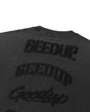 Load image into Gallery viewer, Geedup Stacked Logo T-Shirt in Vintage Washed Black (2024)