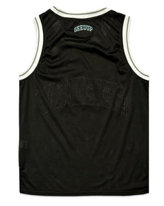 Geedup Team Logo B-Ball Jersey in Black and Teal (2021)