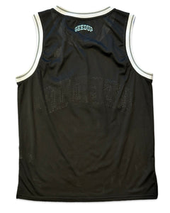 Geedup Team Logo B-Ball Jersey in Black and Teal (2021)