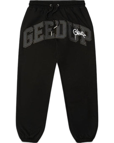 Geedup Team Logo Handstyle Trackpants in Black, Grey and White (Online Only)