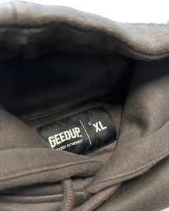 Geedup Team Logo Hoodie in Asphalt Grey and White (2023)