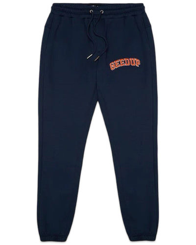 Geedup Team Logo Trackpants in Navy and Burnt Orange (2024)