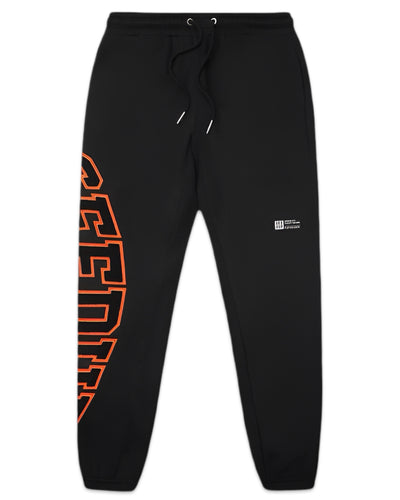Geedup Team Logo Trackpants Black Orange (2025)