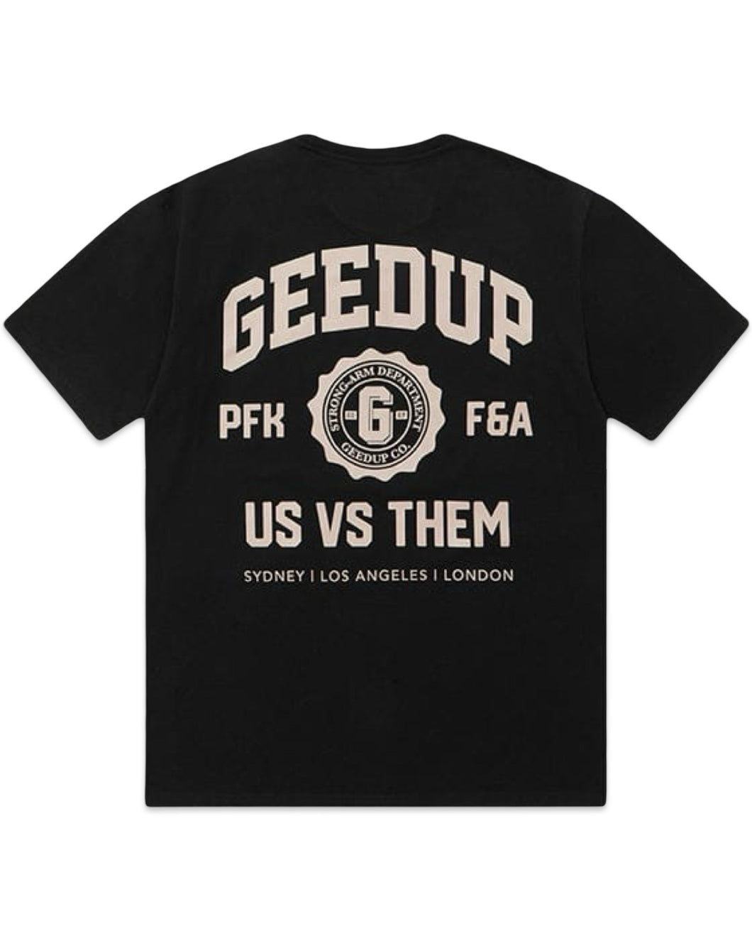 Geedup US vs THEM T-Shirt in Black (2023)