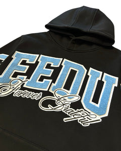 Geedup Team Logo x Blue Boy Forever Grateful Hoodie in Black (2022)