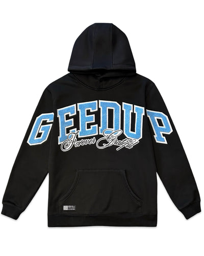 Geedup Team Logo x Blue Boy Forever Grateful Hoodie in Black (2022)