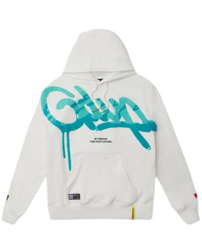 Geedup x Footlocker x TN Handstyle Hoodie in White Aqua and Turbo Green (Preorder)