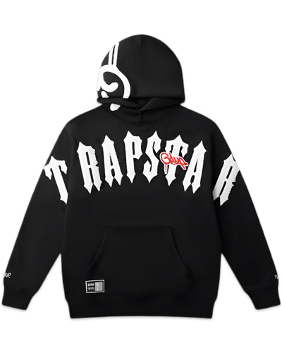 Geedup x Trapstar Handstyle X Irongate Arch Hoodie Cool Black and White (2025)