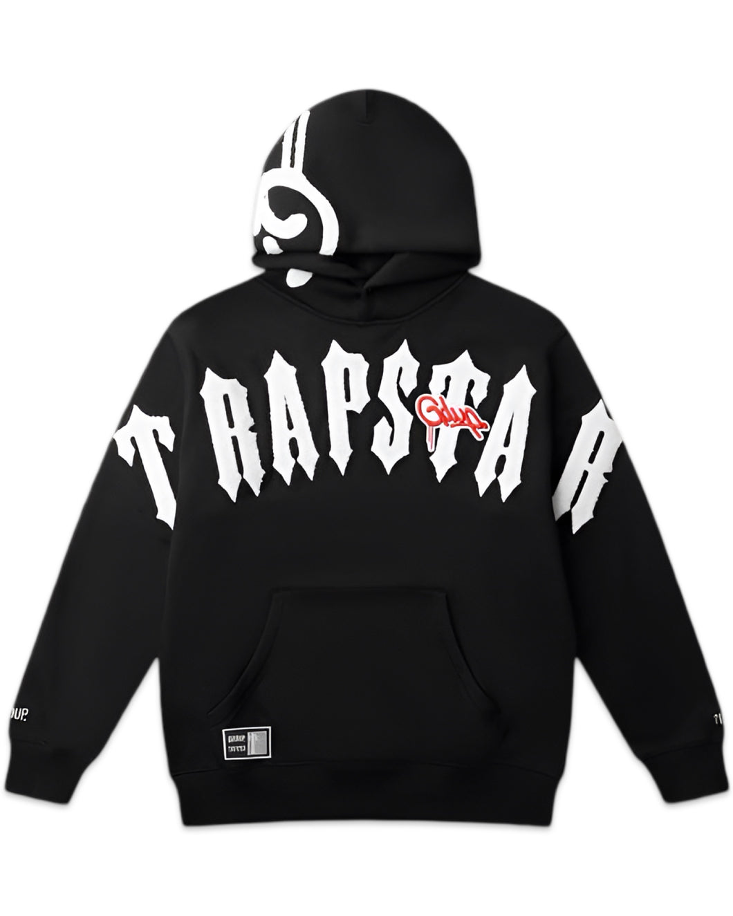 Geedup x Trapstar Handstyle X Irongate Arch Hoodie Cool Black and White (2025)
