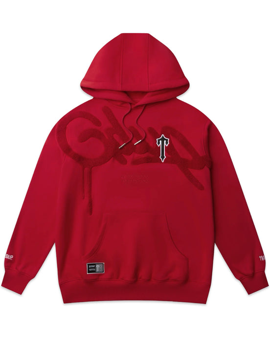 Geedup x Trapstar Handstyle X Irongate T Hoodie in Red (2025)