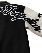 Load image into Gallery viewer, Geedup x Trapstar Letterman Jacket Black White and Grey (2025)