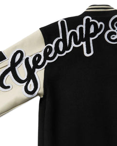 Geedup x Trapstar Letterman Jacket Black White and Grey (2025)