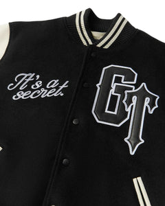 Geedup x Trapstar Letterman Jacket Black White and Grey (2025)