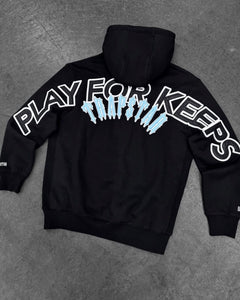 Geedup x Trapstar PFK Irongate Hoodie Black and Cool Blue (2025)