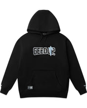 Load image into Gallery viewer, Geedup x Trapstar PFK Irongate Hoodie Black and Cool Blue (2025)