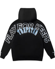 Load image into Gallery viewer, Geedup x Trapstar PFK Irongate Hoodie Black and Cool Blue (2025)