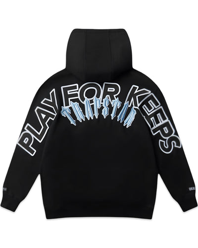 Geedup x Trapstar PFK Irongate Hoodie Black and Cool Blue (2025)