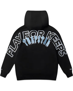 Geedup x Trapstar PFK Irongate Hoodie Black and Cool Blue (2025)