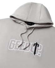 Load image into Gallery viewer, Geedup x Trapstar PFK Irongate Hoodie Grey and Black (2025)