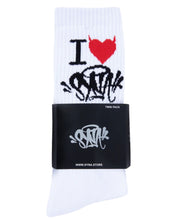 將圖片載入圖庫檢視器 Syna World by Central Cee Twin Pack Socks &#39;I Heart Syna&#39;