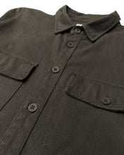 Load image into Gallery viewer, I Love Ugly Twill Long Sleeve Overshirt in Brown