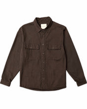 Load image into Gallery viewer, I Love Ugly Twill Long Sleeve Overshirt in Brown