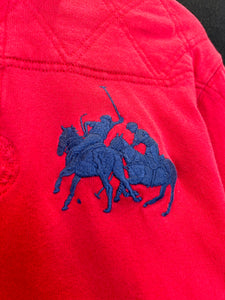 Ralph Lauren Long Sleeve Rugby Jumper in Red ⏐ Size L