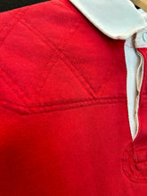 將圖片載入圖庫檢視器 Ralph Lauren Long Sleeve Rugby Jumper in Red ⏐ Size L