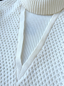 Cashmilon Vintage Knit Jumper in Cream ⏐ Size M