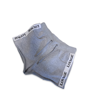 Load image into Gallery viewer, Lounge Australia High Waisted Tape Sweat Shorts in Grey ⏐ Size S
