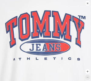 Tommy Jeans Relaxed Essential Logo T-Shirt in White ⏐ Size M