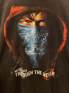 Metallica 'Through the Never' Y2K Short Sleeve T-Shirt ⏐ Size XL