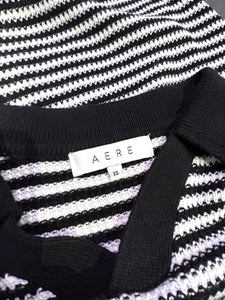 Aere Wynn Organic Cotton Knit Polo⏐ Size XS