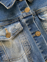 將圖片載入圖庫檢視器 Virgin Vintage Denim Blue Button Jacket in Blue ⏐ Size XS