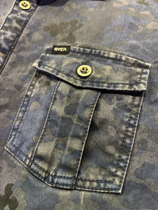 RVCA Quilted Camo Button Jacket Slim ⏐ Size M