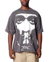 Load image into Gallery viewer, 2 Pac Tupac Shakur Distressed &#39;Blessed&#39; Tee in Grey