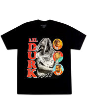 Load image into Gallery viewer, Lil Durk OTF 7220 3 Headed Short Sleeve T-Shirt in Black ⏐ Multiple Sizes