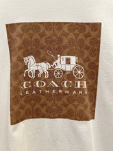 Load image into Gallery viewer, Coach Signature Horse And Carriage Short Sleeve T-Shirt In White ⏐ Size L
