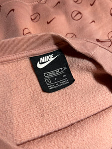 Nike Cropped Crewneck Sweatshirt All Over Print ⏐ Size S