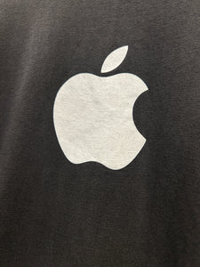 Apple Computers Vintage 90's 3/4 Short Sleeve T-Shirt in Black ⏐ Size XL