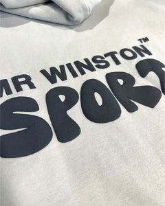 Mr Winston  Soft Grey Puff Hooded Sweat ⏐ Size S